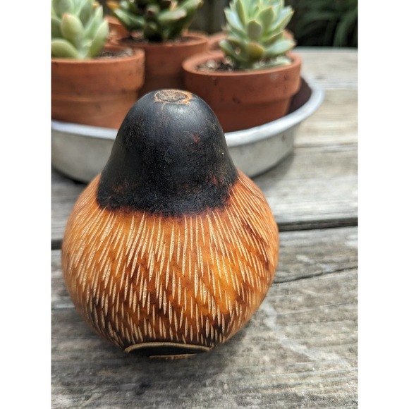 Peruvian Carved Monkey Gourd // Southwestern Rustic Decor - Picture 4 of 9